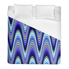 Waves Blue Duvet Cover (full/ Double Size) by Colorfulart23