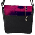 Pink City Retro Vintage Futurism Art Flap Messenger Bag (S) View1