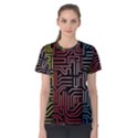 Circuit Board Seamless Patterns Set Women s Cotton Tee View1