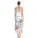 Paris Map Button Up Chiffon Maxi Dress View2