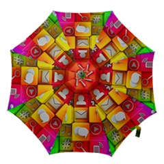 Colorful 3d Social Media Hook Handle Umbrellas (large)
