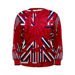 Alternatively Mega British America Red Dragon Women s Sweatshirt by Mariart