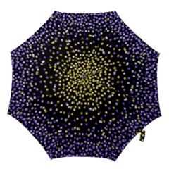 Space Star Light Gold Blue Beauty Black Hook Handle Umbrellas (medium) by Mariart