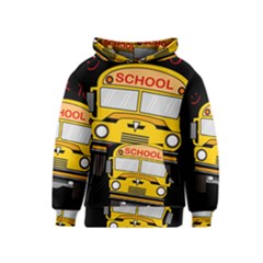 Back To School - School Bus Kids  Pullover Hoodie by Valentinaart