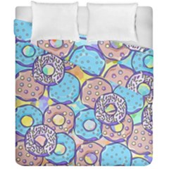 Donuts Pattern Duvet Cover Double Side (california King Size)