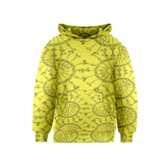 Yellow Flower Floral Circle Sexy Kids  Pullover Hoodie by Mariart
