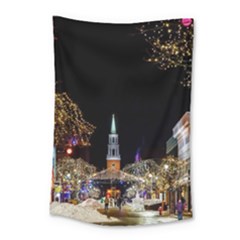 Church Decoration Night Small Tapestry
