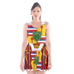 Kingdom Of Hawaii Coat Of Arms, 1795-1850 Scoop Neck Skater Dress by abbeyz71