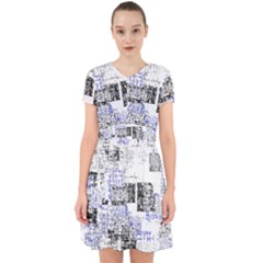 Abstract Art Adorable In Chiffon Dress