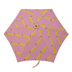 Banana Fruit Yellow Pink Mini Folding Umbrellas by Mariart