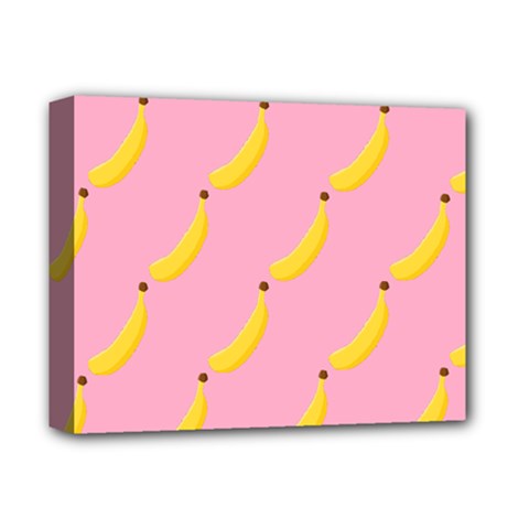 Banana Fruit Yellow Pink Deluxe Canvas 14  X 11  by Mariart