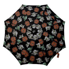 Pattern Halloween Werewolf Mummy Vampire Icreate Hook Handle Umbrellas (large)