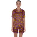 Halloween Colorful Jackolanterns  Satin Short Sleeve Pyjamas Set View1