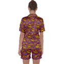 Halloween Colorful Jackolanterns  Satin Short Sleeve Pyjamas Set View2