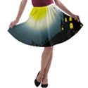 Halloween landscape A-line Skater Skirt View1
