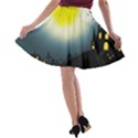 Halloween landscape A-line Skater Skirt View2