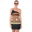 Cute Elephant One Soulder Bodycon Dress View1