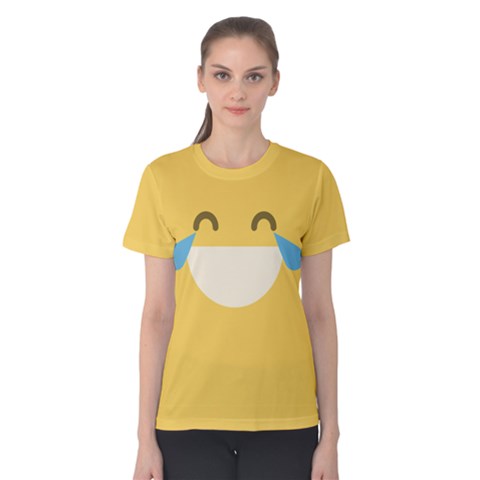 Lol Emoji Women s Cotton Tee by ThinkOutisdeTheBox