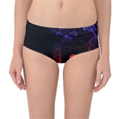 Awaiting Halloween Night Mid-waist Bikini Bottoms