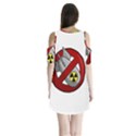 No nuclear weapons Shoulder Cutout Velvet One Piece View2