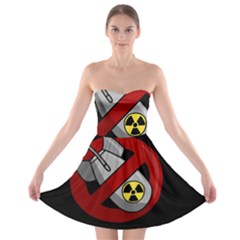 No Nuclear Weapons Strapless Bra Top Dress