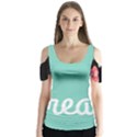 Bloem Logomakr 9f5bze Butterfly Sleeve Cutout Tee  View1