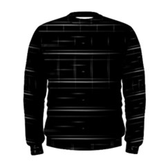 Stripes Black White Minimalist Line Men s Sweatshirt by Mariart