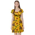Thanksgiving turkey  Short Sleeve Skater Dress View1