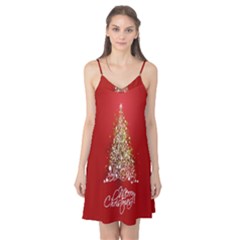 Tree Merry Christmas Red Star Camis Nightgown by Alisyart