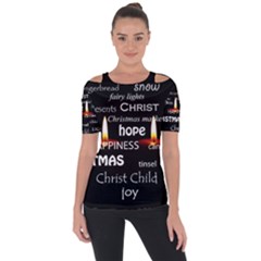 Candles Christmas Advent Light Short Sleeve Top by Celenk