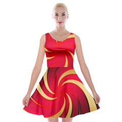 Tinker Color Share Many About Velvet Skater Dress