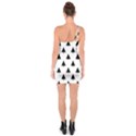 Scrap Background Spruce Christmas One Soulder Bodycon Dress View2