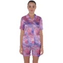 Mr. Hughes Blues Satin Short Sleeve Pyjamas Set View1
