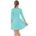 Tiffany Aqua Blue with White Lipstick Kisses Smock Dress View2