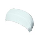Tiffany Aqua Blue Candy Polkadot Hearts on White Yoga Headband View1