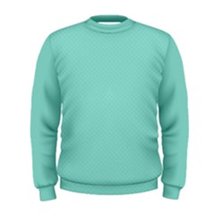 Tiffany Aqua Blue Puffy Quilted Pattern Men s Sweatshirt by PodArtist