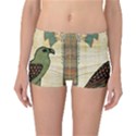 Egyptian Paper Papyrus Bird Reversible Boyleg Bikini Bottoms View3