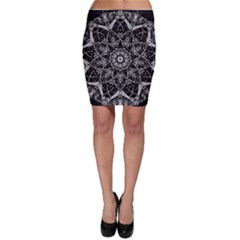 Mandala Psychedelic Neon Bodycon Skirt