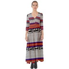  Button Up Boho Maxi Dress
