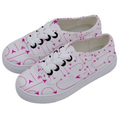 Arrows Girly Pink Cute Decorative Kids  Classic Low Top Sneakers