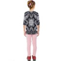 Mandala Calming Coloring Page Kids  Quarter Sleeve Raglan Tee View2