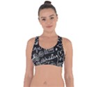 Wedding Chalkboard Icons Set Cross String Back Sports Bra View1