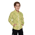 Cross lines (yellow and green) Wind Breaker (Kids) View1