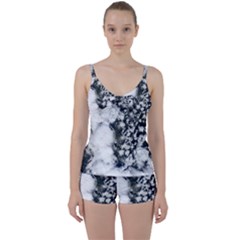 Earth Right Now Tie Front Two Piece Tankini by Celenk