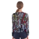 Christmas Cross Stitch Background Women s Long Sleeve Tee View2