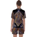 Deco Fan Satin Short Sleeve Pyjamas Set View2