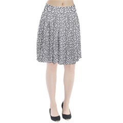 Wavy Intricate Seamless Pattern Design Pleated Skirt