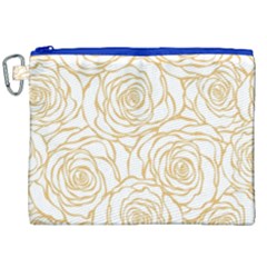Yellow Peonies Canvas Cosmetic Bag (xxl) by NouveauDesign