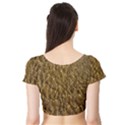 Water Mirror Background Pattern Short Sleeve Crop Top View2