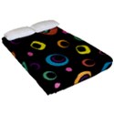 Abstract Background Retro 60s 70s Fitted Sheet (Queen Size) View2